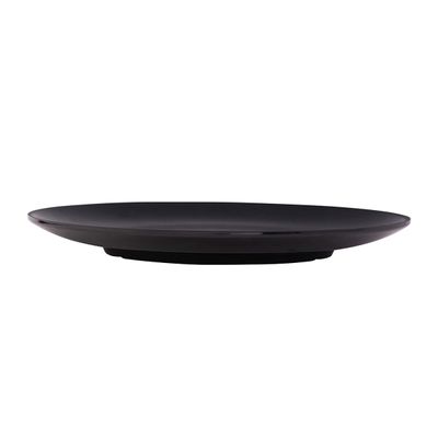 Prato Elegance Redondo 30cm Preto em Policarbonato