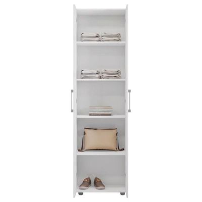 Multiuso 2 Portas 4 Prateleiras Breatriz 190cm Ajl Móveis Branco