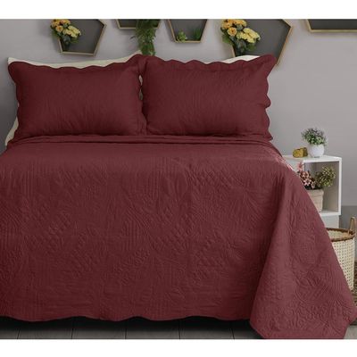 Kit Colcha New EveryDay Casal Amsterda Malbec Sonhare Sultan