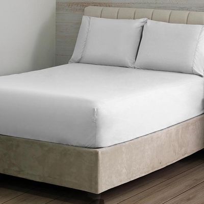 Jogo de Cama S Ponto Palito Queen 3 Pçs 180F Branco Sonhare