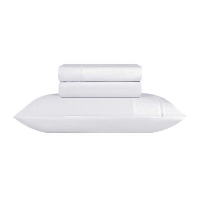 Jogo de Cama S Ponto Palito Queen 3 Pçs 180F Branco Sonhare