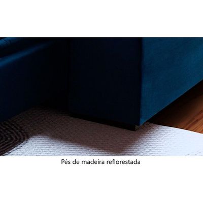 Sofá Retrátil E Reclinável Atlas 1,80m 02 Lugares Txr Azul