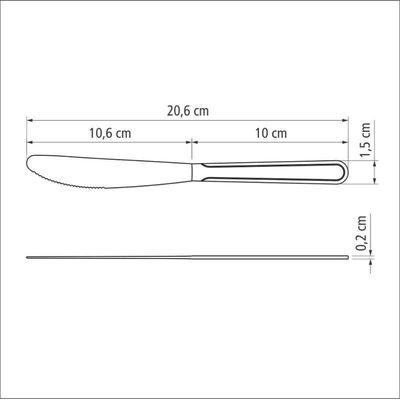 Faca de Mesa Buzios 4" Tramontina