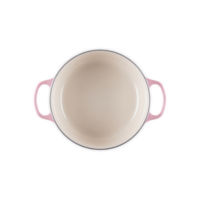 PANELA LE CREUSET REDONDA SIGNATURE EM FERRO FUNDIDO 18CM COM PEGADOR COBRE ROSA BERRY 21177184394445
