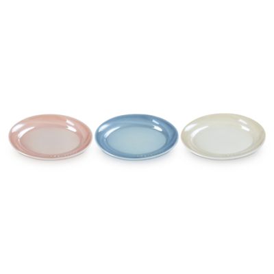 SET LE CREUSET 3 PRATOS OVAL EM CERÂMICA COLORIDO 15CM 69334156819014