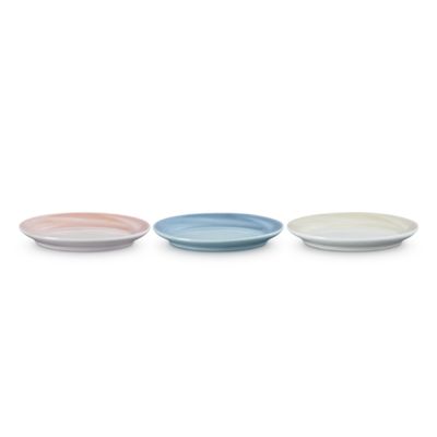 SET LE CREUSET 3 PRATOS OVAL EM CERÂMICA COLORIDO 15CM 69334156819014
