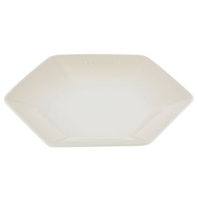 KIT LE CREUSET 12 PRATOS HEXAGON EM CERÂMICA 16 21 E 26CM MERINGUE