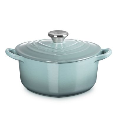 PANELA CORAÇÃO LE CREUSET TRADITION EM FERRO FUNDIDO 20CM SEA SALT 21401207174460