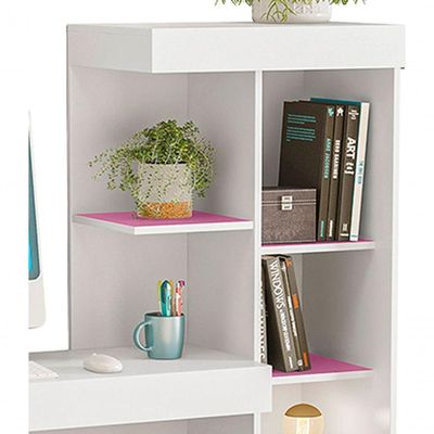 Mesa Para Computador Office Kokai Rosa - Moveisaqui