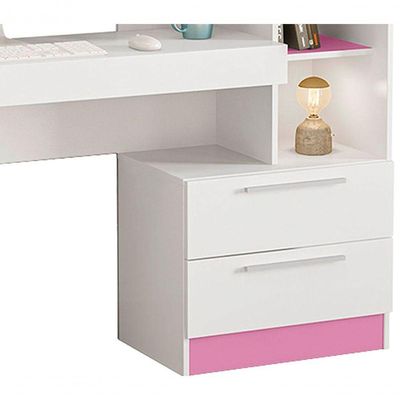 Mesa Para Computador Office Kokai Rosa - Moveisaqui