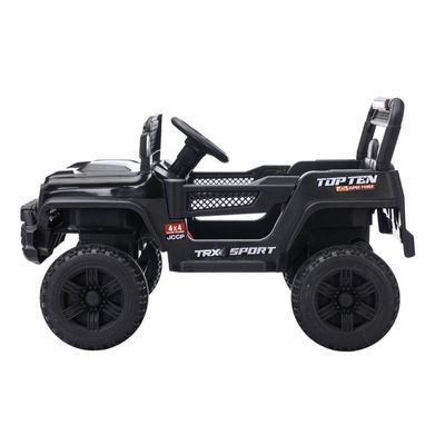 Jipe Elétrico Infantil Bang Toys N6 Com Controle Remoto Preto 12v