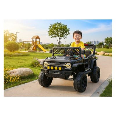 Jipe Elétrico Infantil Bang Toys N6 Com Controle Remoto Preto 12v