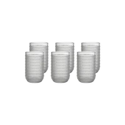 Conjunto de Copos Haus Concept Esfera 430ml 6 Peças com Design Vintage Brinox Transparente