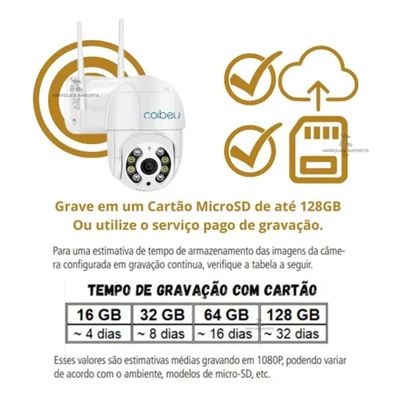 Câmera Ip De Segurança Wifi Externa Yoosee 360° Graus