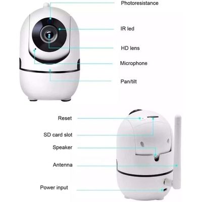 Câmera Ip Varredura Automática Ptz Noturna Wireless 720p