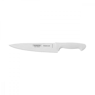 Faca Utility Tramontina Premium com Lamina em Aço Inox e Cabo de Polipropileno Branco 8"