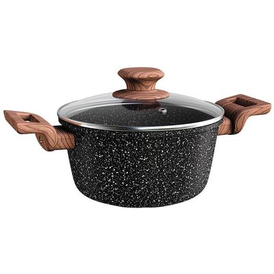 Caçarola Colorstone Antiaderente 5 Camadas 3L Euro Home Preto