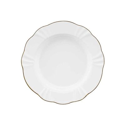 Jogo de Jantar Chá Café 42 Pçs Porcelana Oxford Soleil Victória Ouro