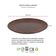 Prato Raso Lanche Marrom 20cm Bar Festa Restaurante BPA Free 8un
