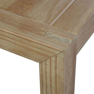 Mesa Sala de Jantar Cozinha Dumai 160cm Madeira Maciça Acácia Escovado - Gran Belo
