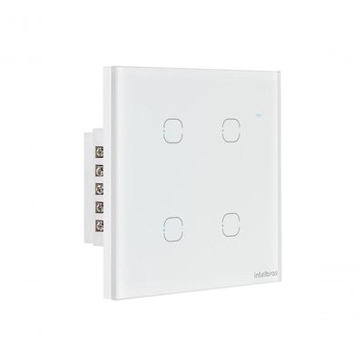 Interruptor Smart Wi-fi Touch 4 Teclas Ews 1004 Branco 4850029