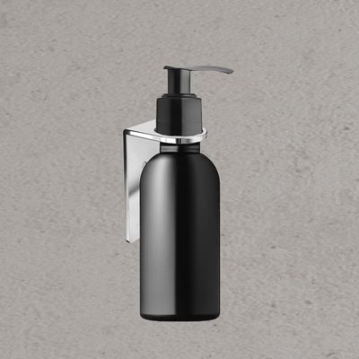 Suporte Frasco Shampoo Para Banheiro Alto Brilho Agata Grego Metal