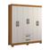 Guarda-roupa 6 Portas Nt 5130 Freijó Com Off White - Notável