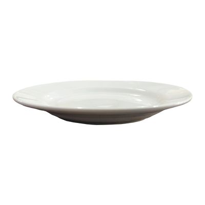 Prato de Sobremesa Plus Branco de Cerâmica 18cm 6 Unidades - Biona 141994