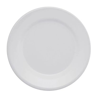 Prato de Sobremesa Plus Branco de Cerâmica 18cm 6 Unidades - Biona 141994