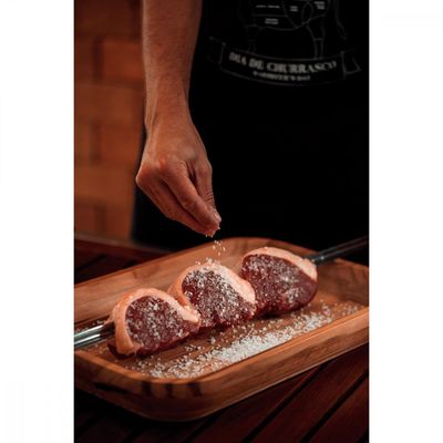 Espeto para Churrasco Tramontina com Lâmina em Aço Inox e Cabo de Madeira 65 cm