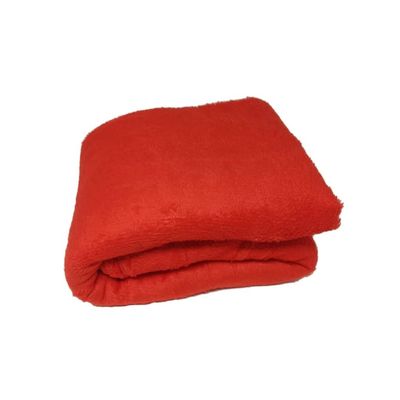 Manta de Microfibra Casal Dyuri Lisa 1,80m x 2,00m  vermelho