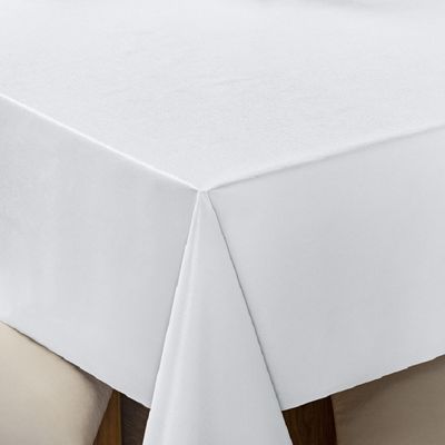 Toalha de Mesa 8 Lugares Térmica Impermeável 1,40 m x 2,50 m 100% Policloreto de Vinila - Branca