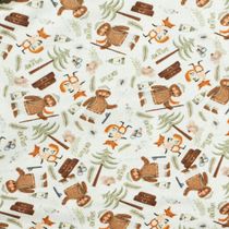 Jogo de Lençol de Berço Americano 3Pçs Camping Off White-Hug
