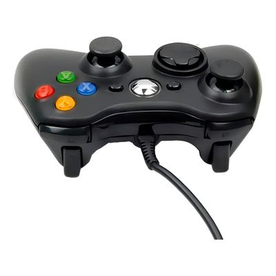 Controle USB com Fio Preto Xbox360 Vídeo Game Computador