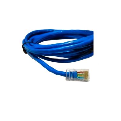 Cabo de Rede 5m Lan Internet Crimpado Azul Ethernet - Conexão Rápida e Estável para Internet e Redes