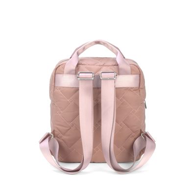 Mochila Feminina Nylon Gash BG72605 Matelassê Rosa