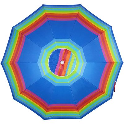 Guarda-Sol Articulado Rainbow 2,60m em Poliéster Estampas Sortidas Bel 2,60m
