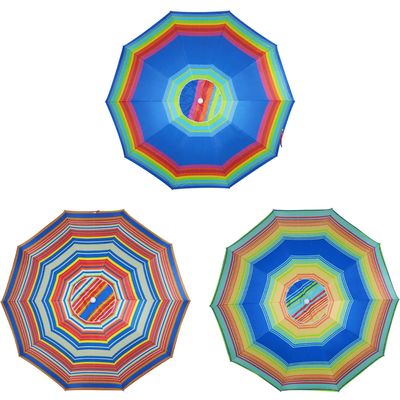 Guarda-Sol Articulado Rainbow 2,60m em Poliéster Estampas Sortidas Bel 2,60m