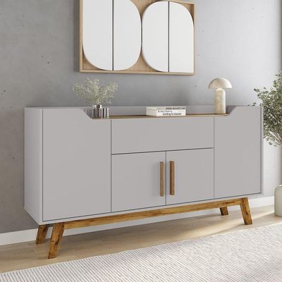 Aparador Buffet Future Off-white Com Cinamomo - Bechara