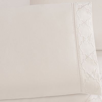 Jogo Cama Lençol Santoro Queen Micropercal 300 Fios 4 Peças - Branco
