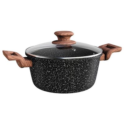 Caçarola Colorstone Antiaderente 5 Camadas 4L Euro Home Preto