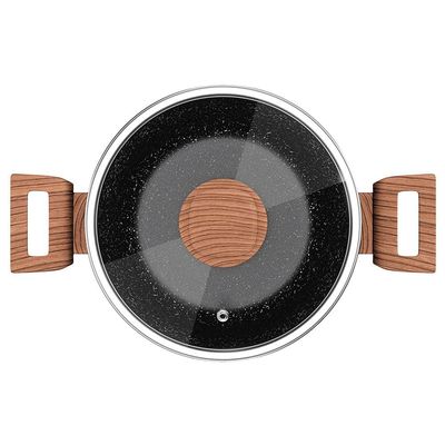 Caçarola Colorstone Antiaderente 5 Camadas 4L Euro Home Preto
