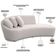 Sofá 3 Lugares Com Puff Orgânico Sala Living 250cm Adam T03 Veludo Bege - Lyam Decor