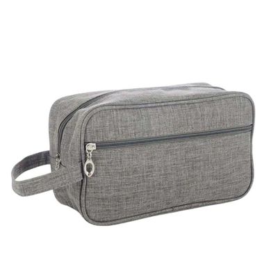 Necessaire Bolsa Para Maquiagem E Cosméticos Multifuncional Portátil Impermeável Cinza