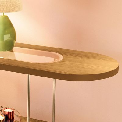 Aparador Para Sala de Estar Orgânico Industrial Friesen B01 Cinamomo - Lyam Decor