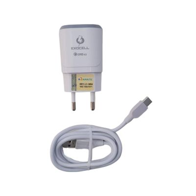 Carregador Celular Cabo Tipo C  4A V9 Turbo Power - Exocell
