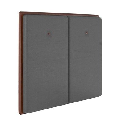 Cabeceira Estofada Queen 160 Cm Coral Corino Preto