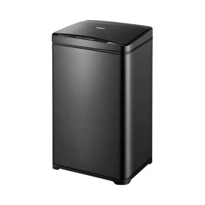 Lixeira Automática Inox Preto Retangular 50 Litros C/ Sensor