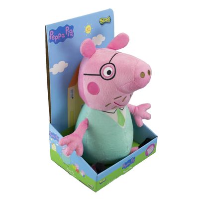 Pelúcia Papai Pig Peppa Pig 30 Cm Sunny - 2343