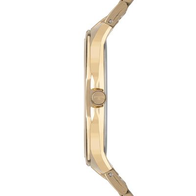 Relógio Technos Masculino Ref: Gl32bk/1k Slim Dourado